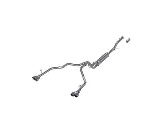MBRP Suburban XL 5.3L 3in AL 2.5in Dual Split Carbon Fiber Cat-back