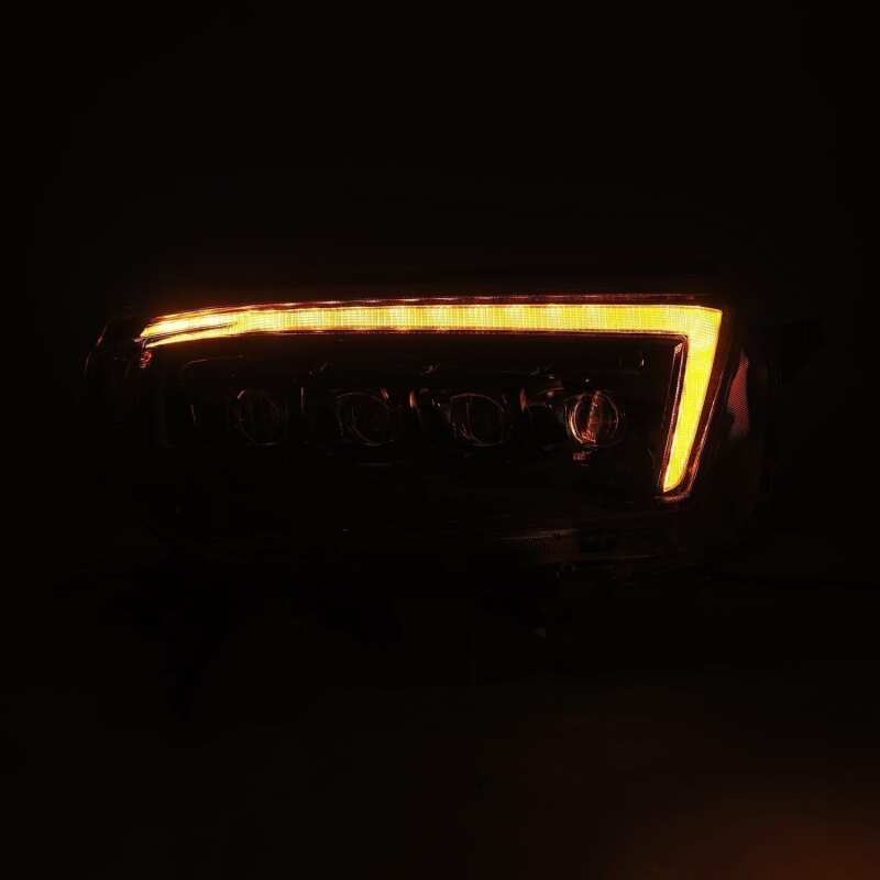 AlphaRex 880758 10-13 Toyota 4Runner NOVA LED Projector Headlights Plank Style Alpha Black w/Sequential Signal/DRL