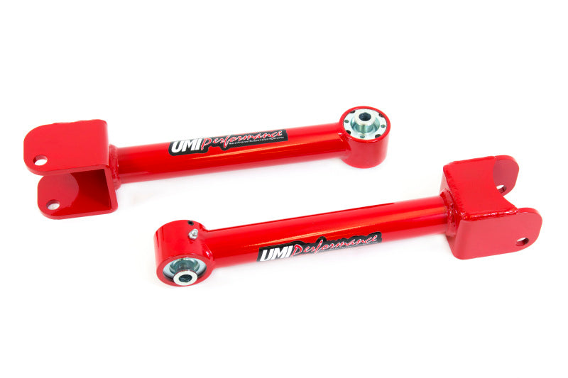 UMI Performance 4044-R Non Adjustable Upper Control Arms with Roto-Joint Red