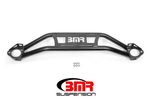 BMR 08-23 Dodge Challenger Front Strut Tower Brace - Black Hammertone (Twin Tube Design)