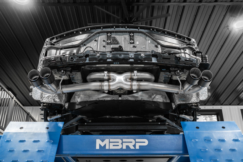 MBRP 20-23 Chevy Corvette C8 3in Cat Back Quad Split Rear Exit - T304