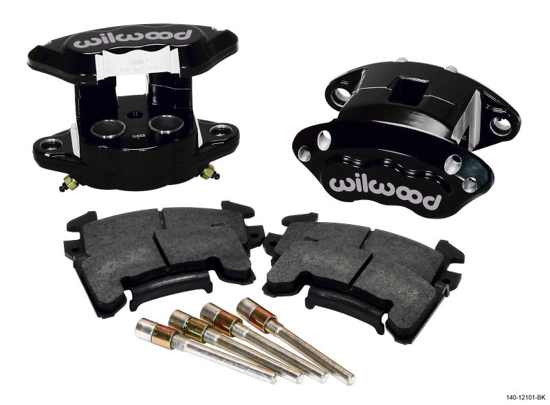 Wilwood D154 Rear Caliper Kit - Black 1.12 / 1.12in Piston 1.04in Rotor - #140-12101-BK