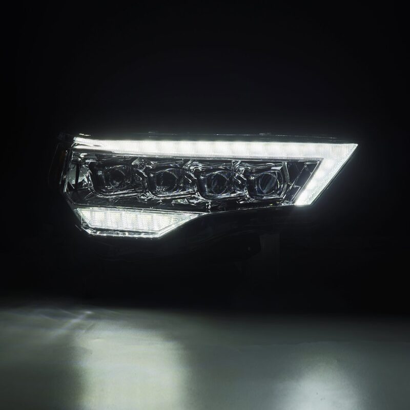 AlphaRex 880809 14-22 Toyota 4Runner NOVA LED Projector Headlights Chrome with Activation Light/Sequential Signal/DRL