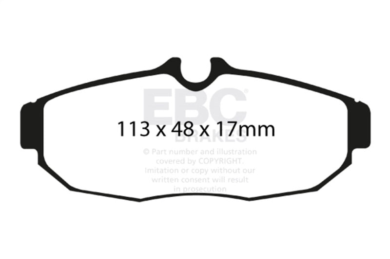 EBC 05-10 Ford Mustang 4.0 Yellowstuff Rear Brake Pads DP41741R