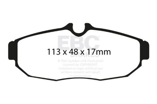 EBC 05-10 Ford Mustang 4.0 Yellowstuff Rear Brake Pads DP41741R