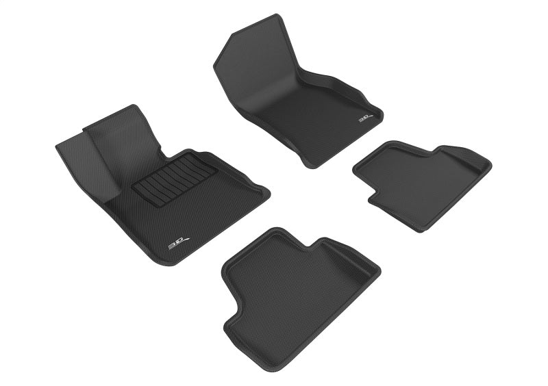3D MAXpider Kagu Front & Rear Floor Mats for 2014-2020 BMW 428i +4 more (RWD, F33)