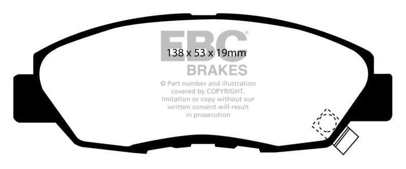 EBC 97 Acura CL 2.2 Ultimax2 Front Brake Pads UD465