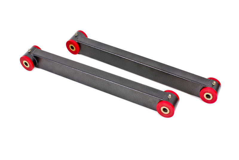 BMR 2005-2014 S197 Mustang Non-Adj. Boxed Lower Control Arms (Polyurethane) (1.25x2in Boxed Tubing) - Black Hammertone