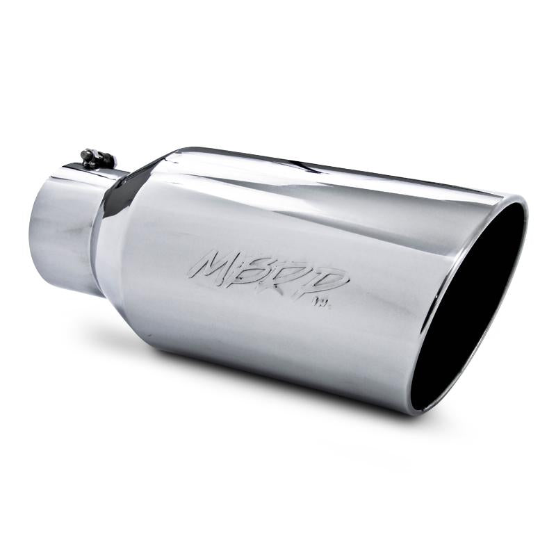 MBRP T5129 8in T304 SS Rolled End Straight Cut Tip