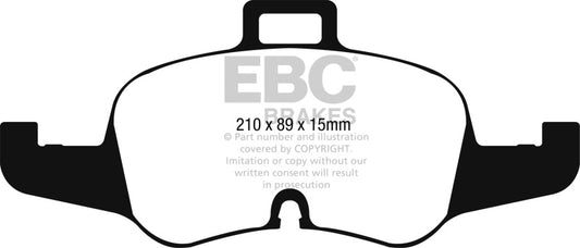 EBC 2016+ Audi TTS Quattro 2.0L Turbo Redstuff Front Brake Pads DP32256C