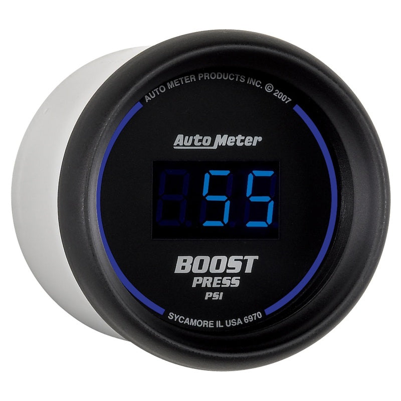 AutoMeter 6970 Cobalt Digital 52mm Digital 5-60 PSI Boost Gauge