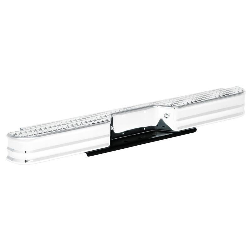 Westin 21000 Fey Diamondstep Universal Bumper for 1967-1997 Chevrolet/Dodge/Ford Chrome