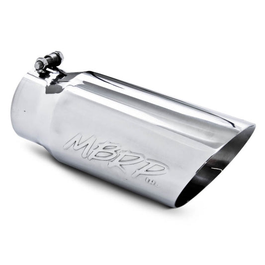 MBRP T5053 Exhaust Tip - 5" OD Dual Wall Angled 4" inlet 12" length | T304 Stainless