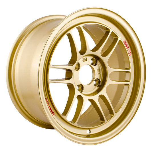 Enkei RPF1 17x9 5x100 35mm Offset F1 Yellow Wheel