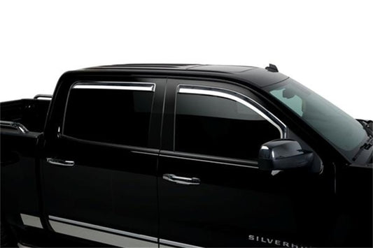 Putco for 2014-2018 Chevrolet Silverado LD - 4 Door - Crew Cab Element Chrome Window Visors