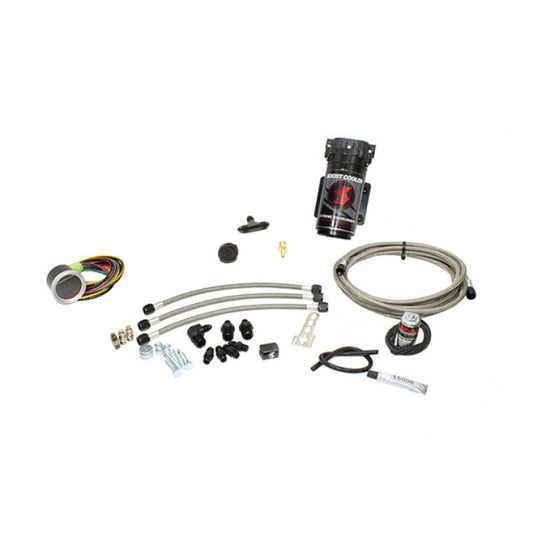 Snow Performance SNO-430-BRD-T for Chevy/GMC Stage 2 Boost Cooler Water Inj. Kit (SS Brded Line/4AN Fittings) without Tank