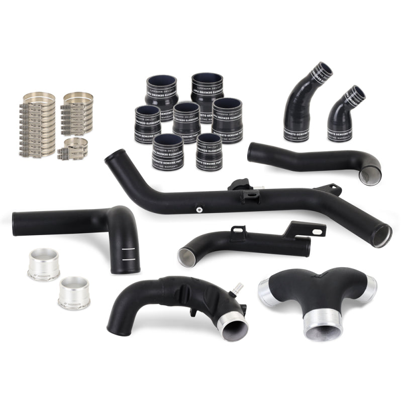 Mishimoto 21+ Bronco 2.7L Intercooler Pipe Kit Micro Wrinkle Black - #MMICP-BR27-21MWBK