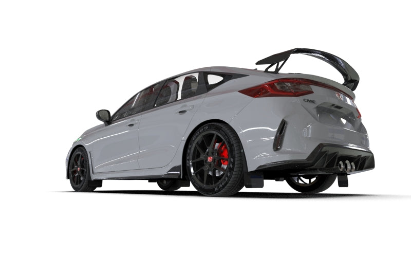 Rally Armor UR Mud Flaps - 2023-2026 Honda Civic - Black/Blue Logo - #MF97-UR-BLK-NB