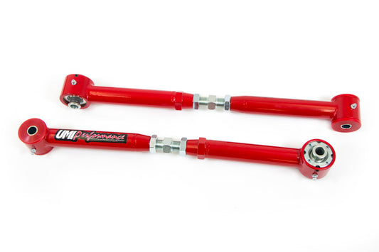 UMI Performance 1061-R On-Car Adjustable Control Arms Urethane/Roto-Joint Red