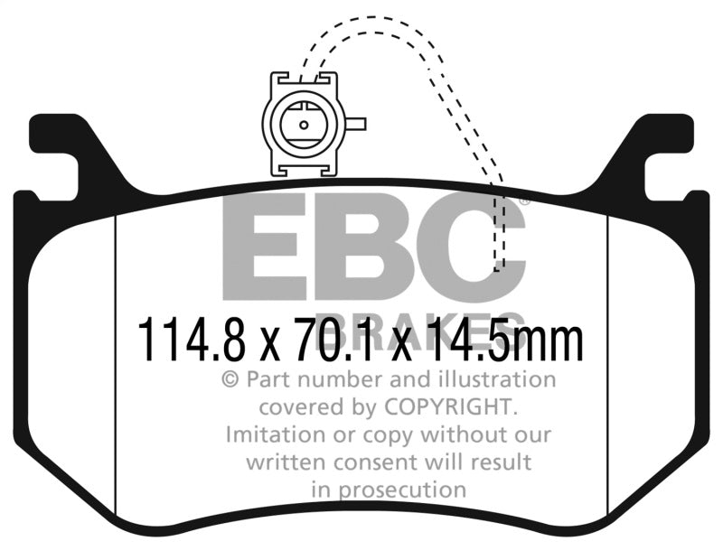 EBC 2016+ Alfa Romeo Giulia 2.9L Twin Turbo Bluestuff Rear Brake Pads DP52326NDX
