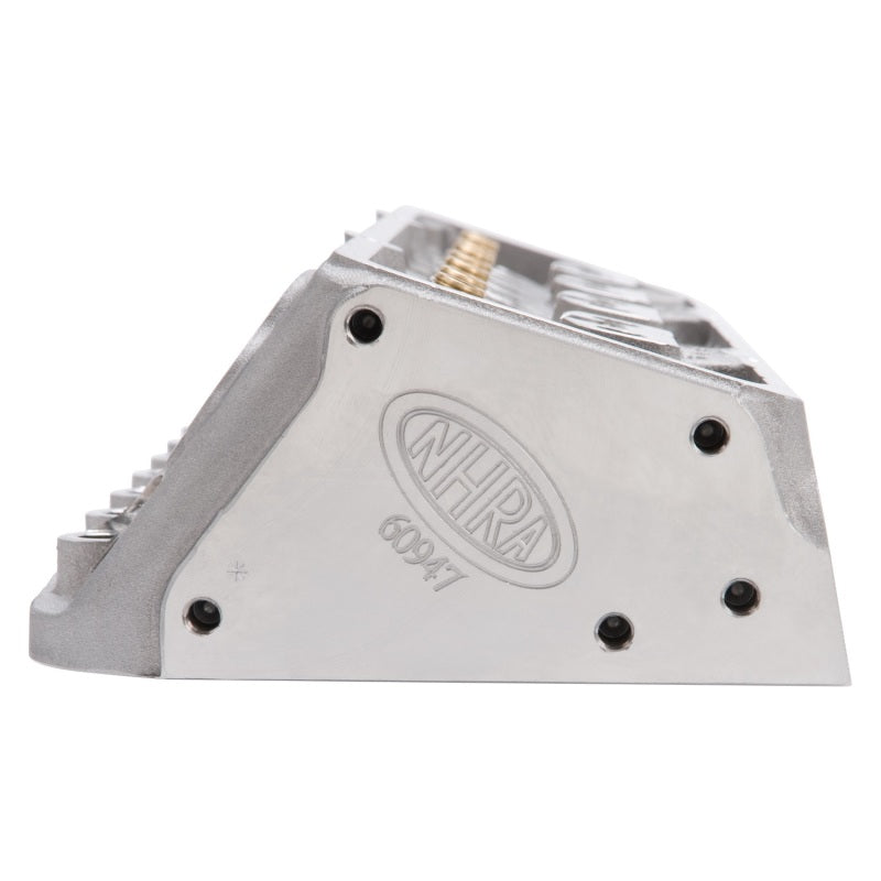 Edelbrock 60947 Cylinder Head SBC NHRA Legal 64cc Angled Plug Bare Single