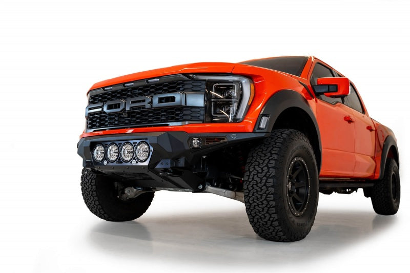 Addictive Desert Designs for 2021+ Ford Raptor Bomber Front Bumper w/ 4 Rigid 360 6in Light Mounts