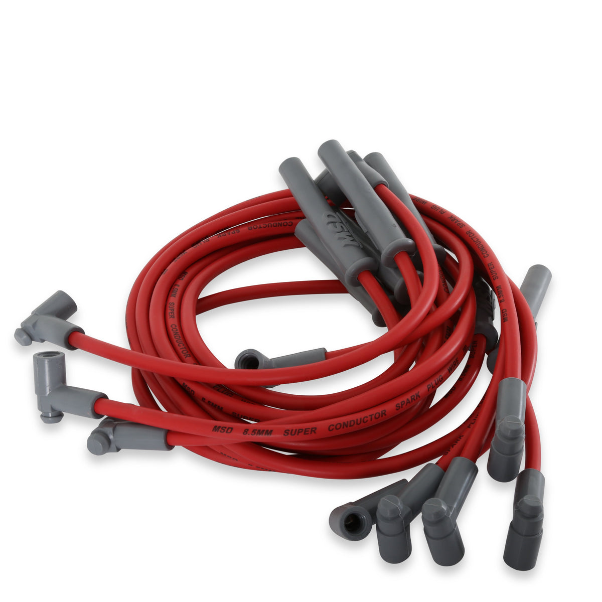 MSD 35389 Super Conductor Spark Plug Wire Set, for Ford 351C-460, w/HEI Cap