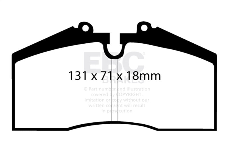 EBC 96-98 Porsche 911 (993) 3.6 Carrera 4S Bluestuff Rear Brake Pads DP5767NDX
