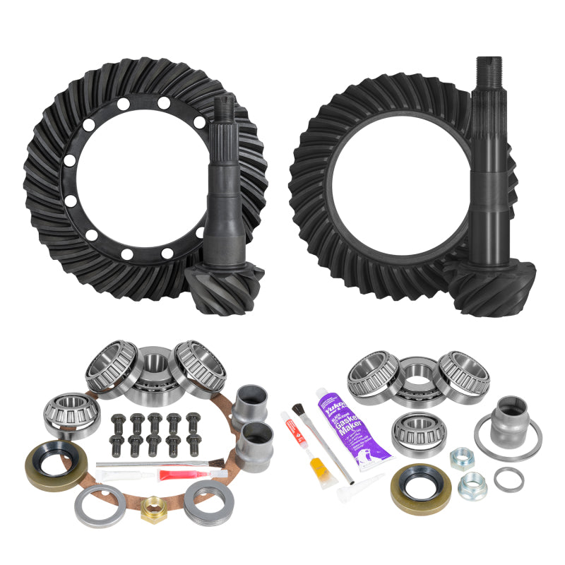 Yukon Gear & Axle YGKT009-488 & Install Kit Package for 91-97 Toyota Land Cruiser w/o Factory Locker 4.88 Ratio