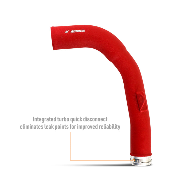 Mishimoto 2022+ Subaru WRX Charge Pipe - Wrinkle Red - #MMICP-WRX-22WRD