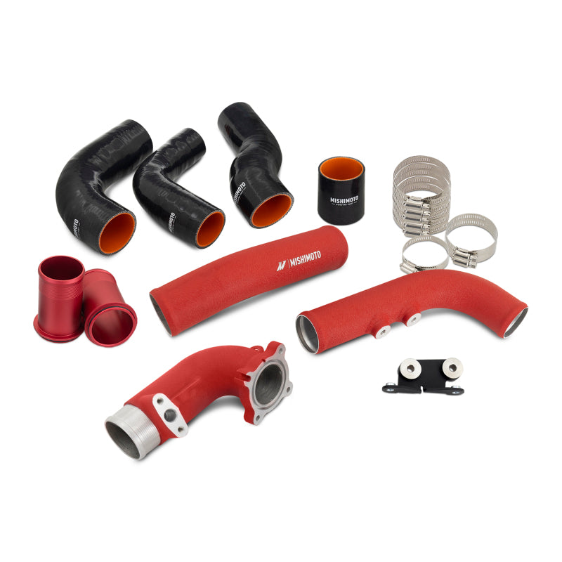 Mishimoto 2023+ Toyota GR Corolla Intercooler & Pipe Kit - Black Cooler - Red Pipes - #MMINT-GRC-23KBKRD