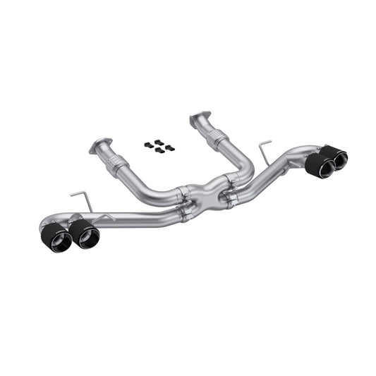 MBRP 20-23 Chevy Corvette C8 3in Cat Back Quad Split Rear Exit - T304