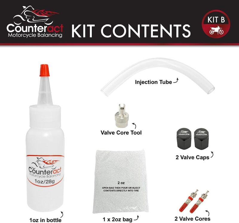 Counteract KIT B Motorcycle Balancing Bead DIY Kit (1) 1oz Bag / (1) 2oz Bag