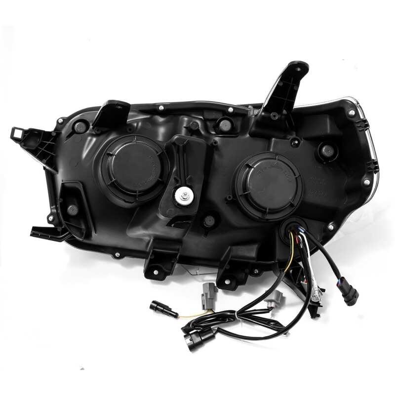 AlphaRex 880754 10-13 Toyota 4Runner PRO-Series Projector Headlights Plank Style Alpha Black w/Sequential Signal/DRL