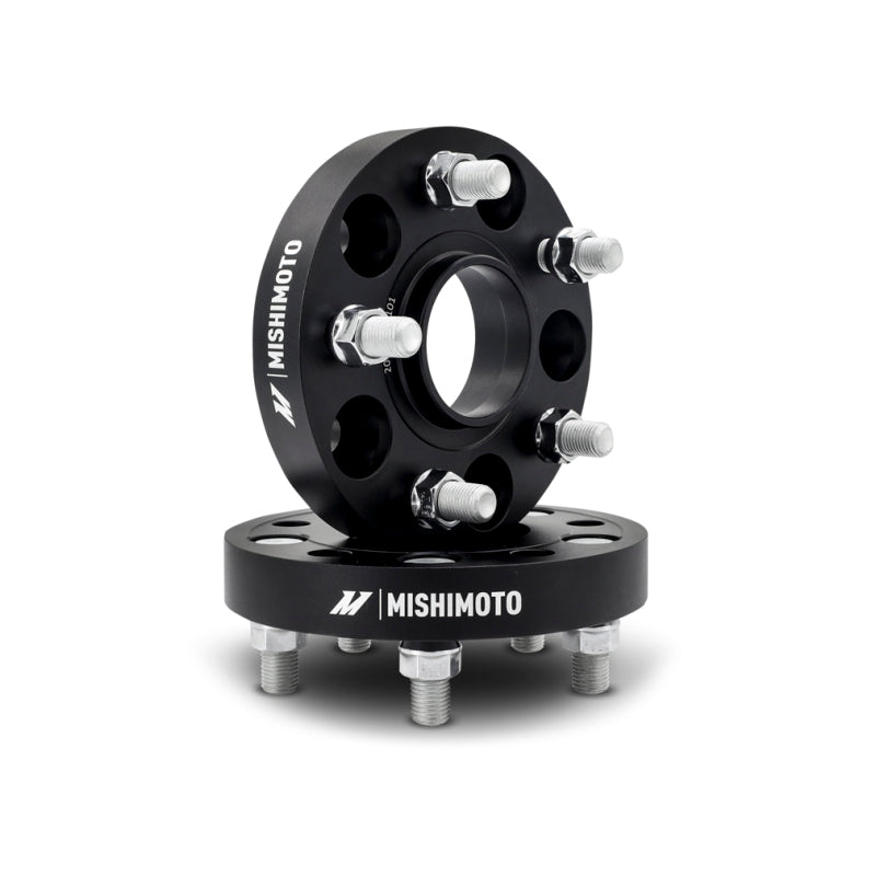 Mishimoto Wheel Spacers - 5x120 - 64.1 CB - M14 x1.5 - 25mm - BK - #MMWS-013-250BK