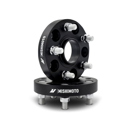 Mishimoto Wheel Spacers - 5x120 - 64.1 CB - M14 x1.5 - 25mm - BK - #MMWS-013-250BK