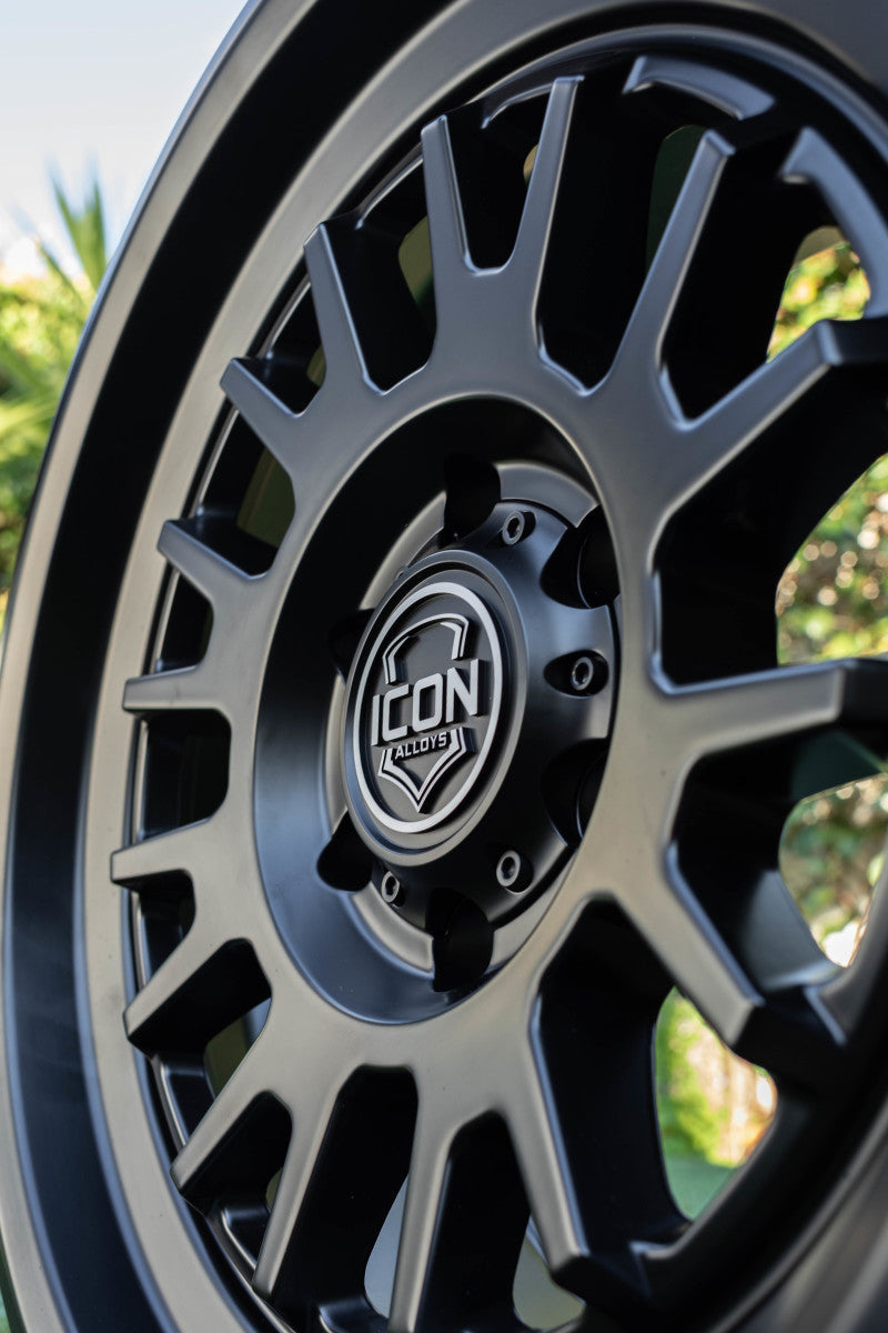 ICON Alloys Cajon 20x9 / 8x180 / 12mm / 5.5in BS Double Black Wheel