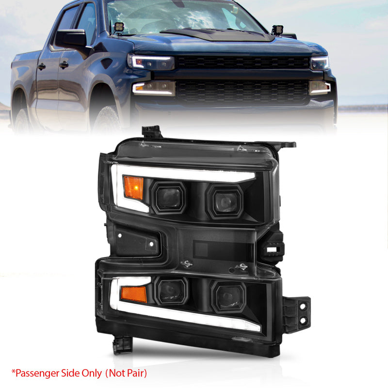 ANZO 2019-2022 Chevrolet Silverado 1500 LED Projector Headlights