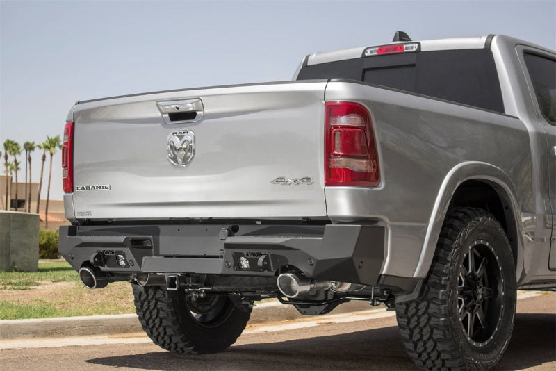 Addictive Desert Designs for 2019 Ram 1500 Hammer Stealth Fighter Rear Bumper w/ 6 Sensor Cutouts