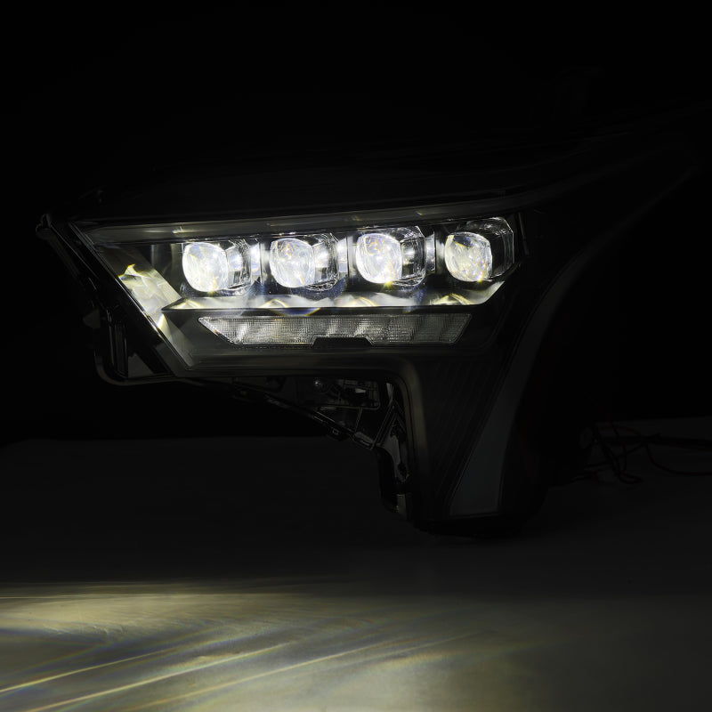 AlphaRex 880872 22-23 Toyota Tundra NOVA-Series Headlights Black w/Amber DRL - Req 810029 OR 810030