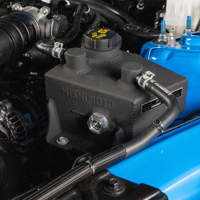 Mishimoto 2024+ Ford Mustang V8/2.3L EcoBoost Expansion Tank - Black - #MMRT-MUS-24MWBK