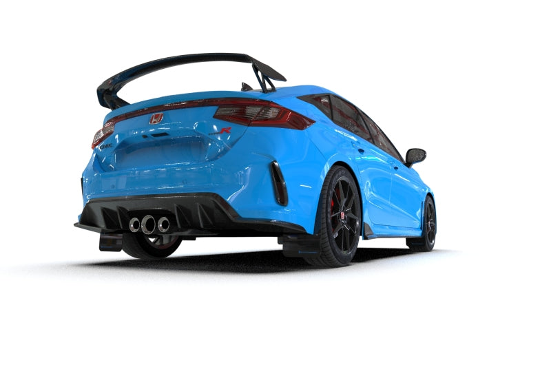Rally Armor UR Mud Flaps - 2023-2026 Honda Civic - Black/Blue Logo - #MF97-UR-BLK-NB