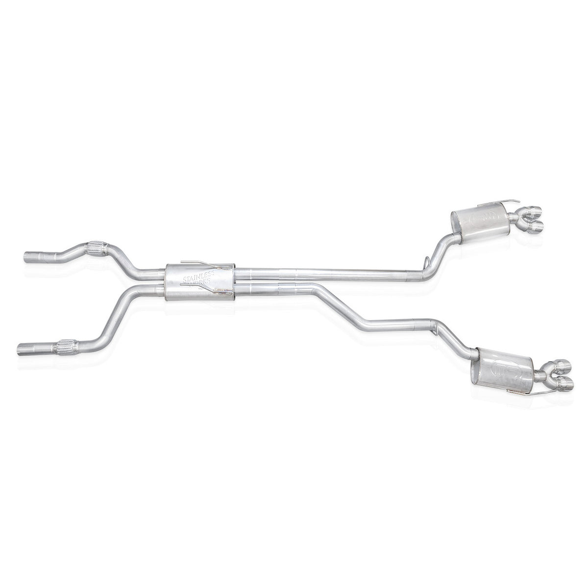Stainless Works for 2020-2024 Ford Explorer ST Catback - Polished Tips
