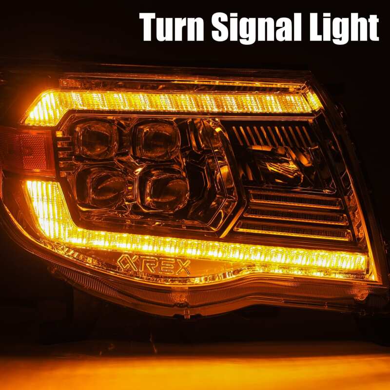 AlphaRex 880744 05-11 Toyota Tacoma NOVA LED Projector Headlights Plank Style Alpha Black w/Activation Light/DRL