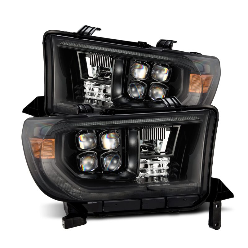 AlphaRex 880820 07-13 Toyota Tundra NOVA LED Projector Headlights Alpha-Black w/Activation Light/Sequential Signal/DRL