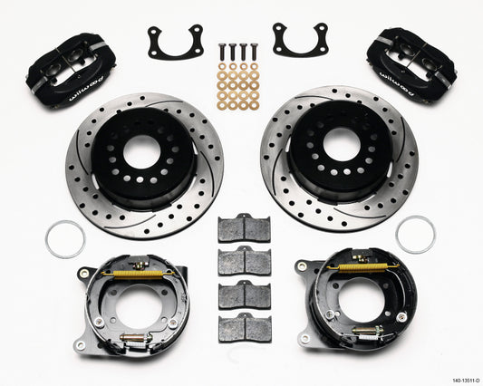Wilwood Forged Dynalite P/S Park Brake Kit Drilled BOP Axle 2.75in Bearing 2.75 Offset - #140-13511-D