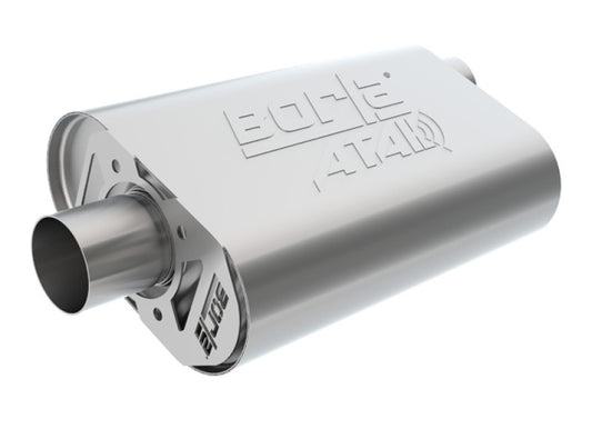 Borla 400941 CrateMuffler Big Block Mopar 383/413/426/440 2.5in Offset/Center 14inx4.35inx9in Oval Muffler - #400941