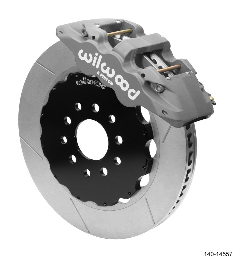 Wilwood AERO6 Front Big Brake Race Kit 14.00 Black 96-13 Chevrolet Corvette Z06 (C5/C6) w/o Lines - #140-14557