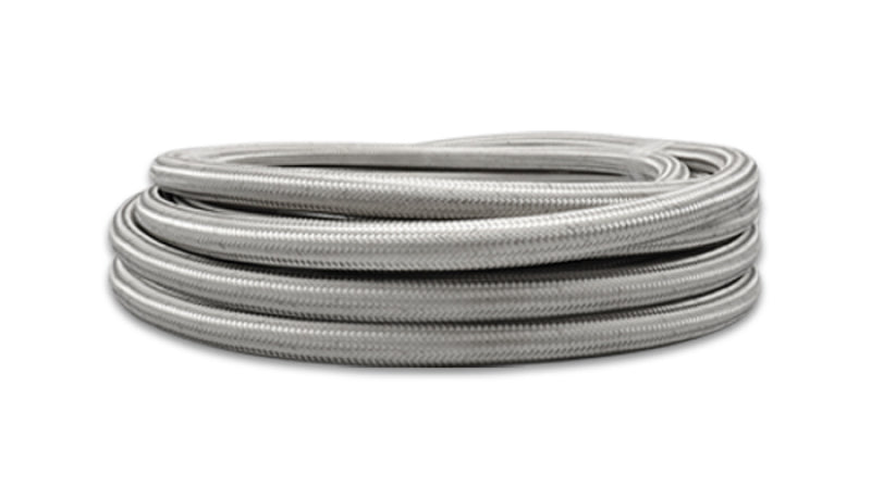 Vibrant SS Braided Flex Hose w/PTFE Liner -6 AN (10 foot roll)