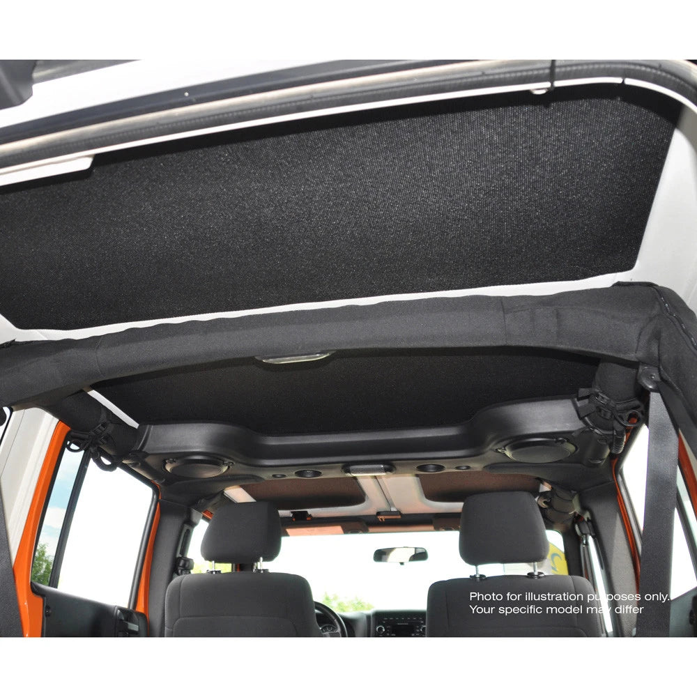 DEI for 2007-2010 Jeep Wrangler JK 2-Door Boom Mat Headliner - 3 Piece - Gray